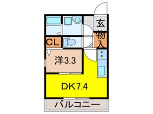 フジテラス甲東園の物件間取画像